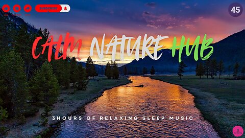 3 Hours of Relaxing River Sounds and Birdsong for #sleep, Study, & Meditation | #45