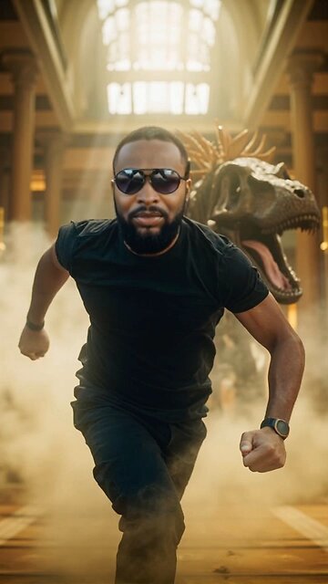 T-Rex has escaped it's holding cage