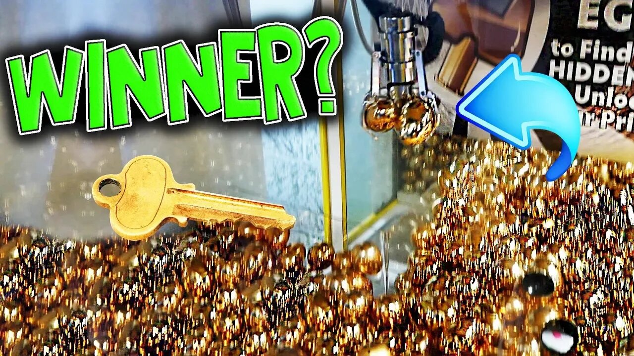 MYSTERY KEY GOLDEN EGG CLAW MACHINE!