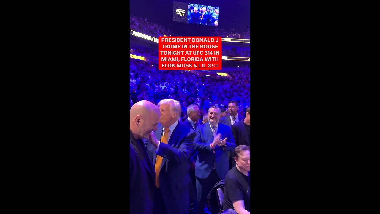 Donald Trump Shakes the Arena at UFC 314 in Miami with MASSIVE Crowd Support