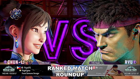 Kuya Kalbo SF6 Ranked Roundup. Chun Li Master Rank [Hori Fight Stick]