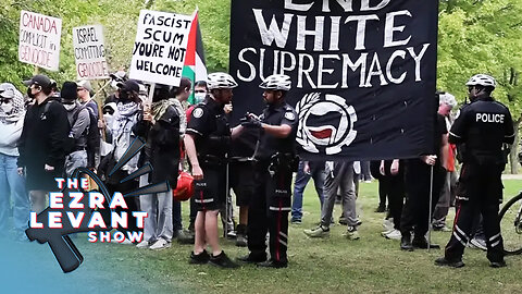 Antifa swarm pro-Canada demonstrators in Toronto