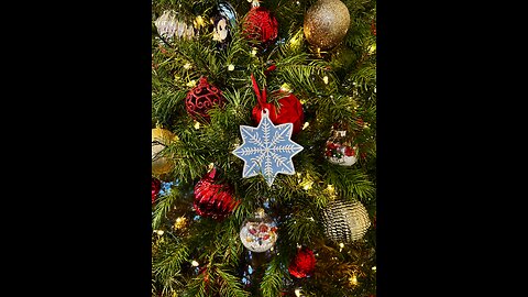 Hand Painting a Delicate Ceramic Snowflake Ornament | Relaxing Timelapse