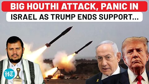 Huge Houthi Attack, Scared Israelis Run, Day After Netanyahu's Desperate Plea; US Withdraws Warship