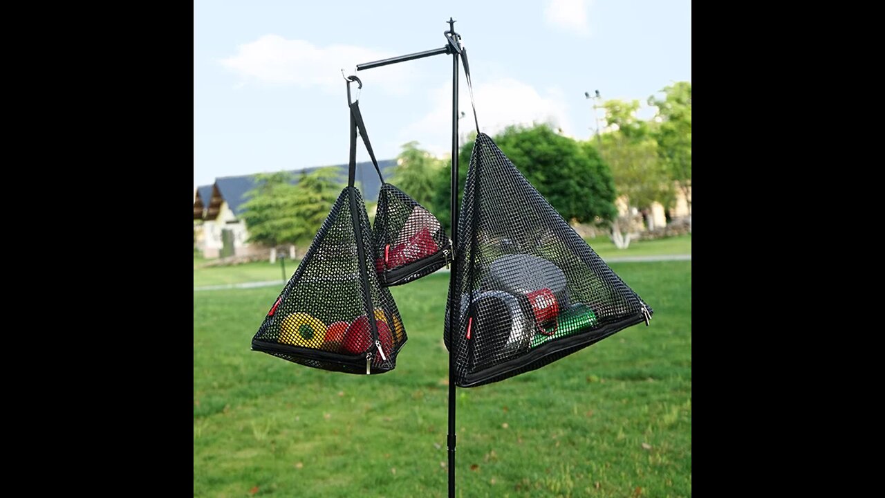 Outdoor Foldable Triangle Storage And Organizing Net