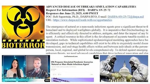 DARPA’S SHOCKING BIOTERROR PLOT REVEALED PLANNED FOR July 4th 2025