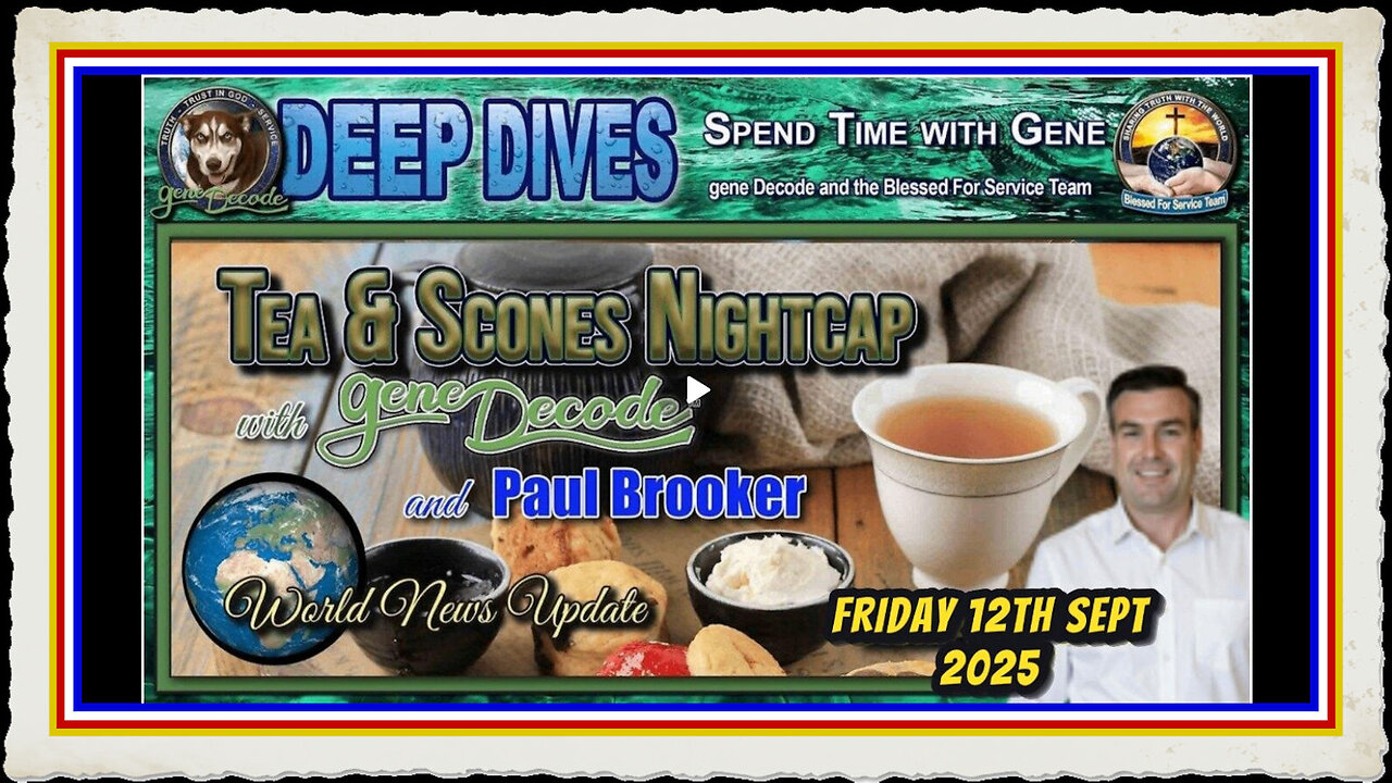 TEA SCONES WITH GENE DECODE PAUL BROOKER