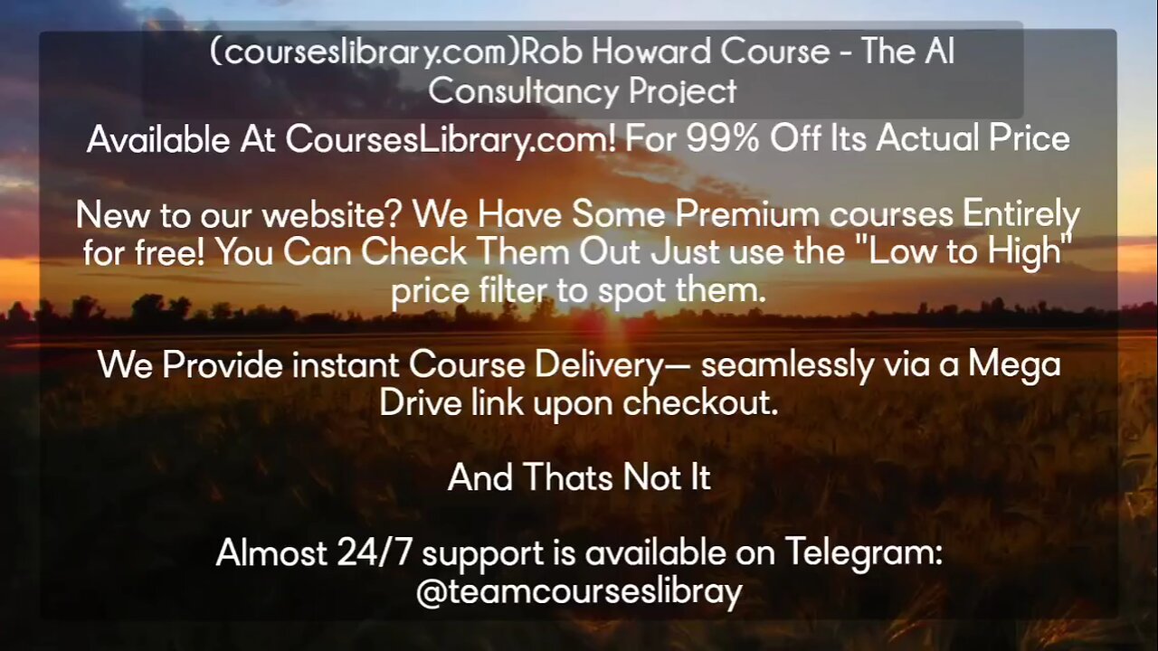 (courseslibrary.com)Rob Howard Course - The AI Consultancy Project