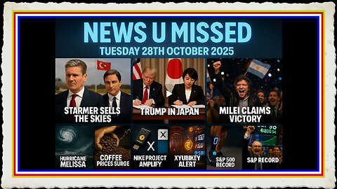 NEWS U MISSED WITH PAUL BROOKER DREW DEMI TUESDAY 28TH OCTOBER 2025