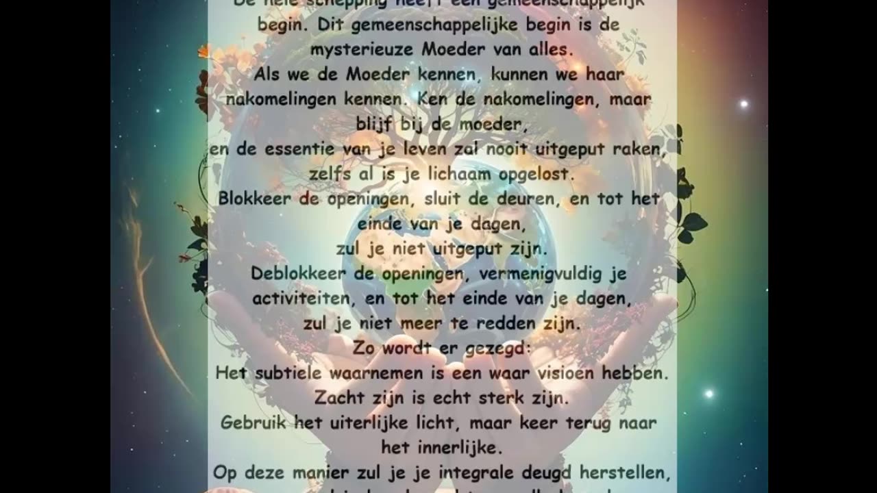 De hele schepping heeft