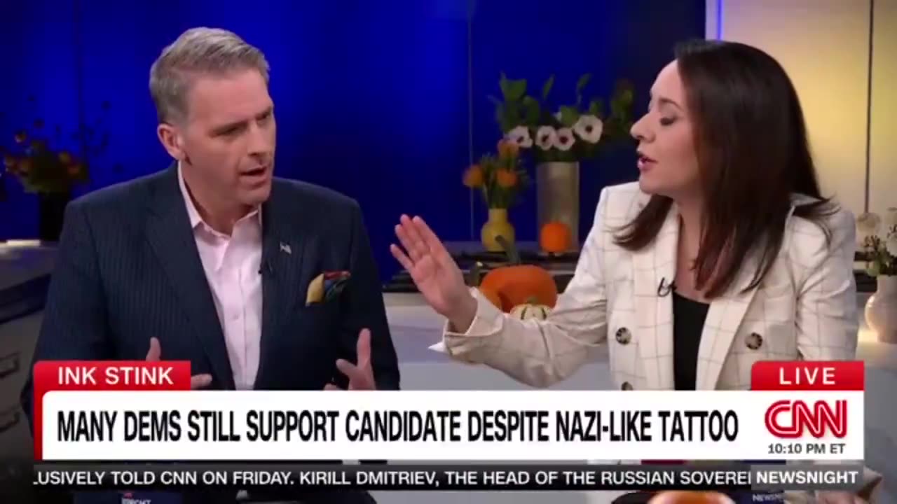 Democrats explode after Scott Jennings calls them out for supporting Nazi tattoo candidate