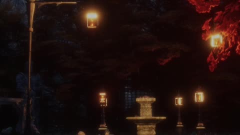 In The Garden: #rainsounds #night #autumn #fallingleaves #Short