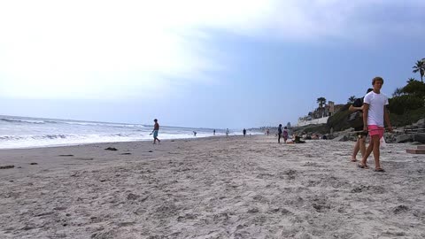 The Captain's View. Cypress Ave Beach, Carlsbad, California.