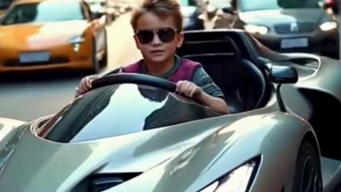Tiny Driver, Big City A Surreal Joyride #supercar