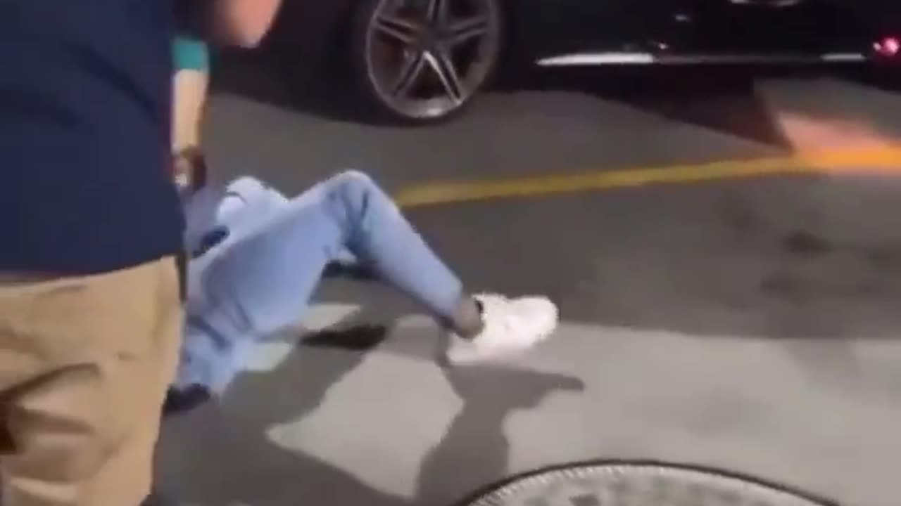 Swinging for his life.