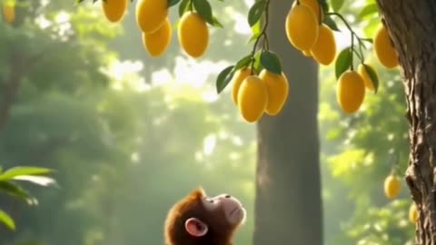 Turtle saved monkey life ♥️ || INtellitoon || Ai Video || ANimation || Viral Topic || Monkey story