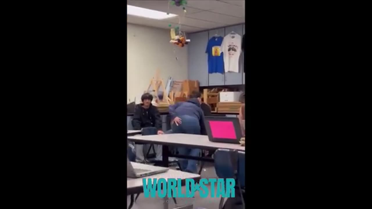 Male Student Knocks Out Female Student After Fight In Classroom!