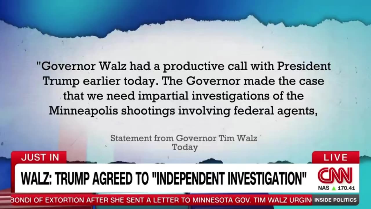 Tim Walz releases statement following call with Trump