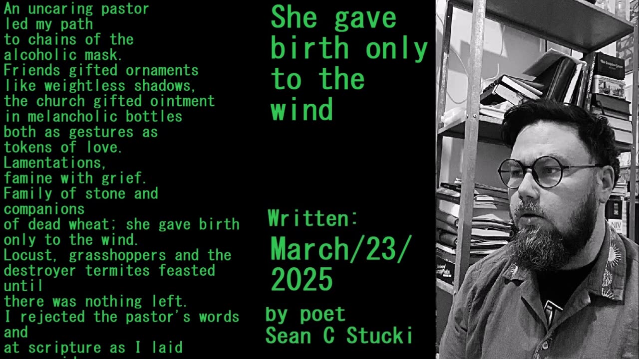 She gave birth only to the wind - poem