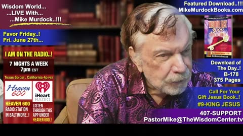 Re-Air: Wisdom World LIVE With Mike Murdock..!!!