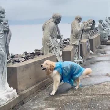 Greeting the statues.. 😅