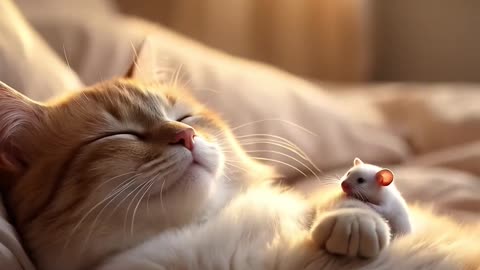 Kitten and Mouse live together