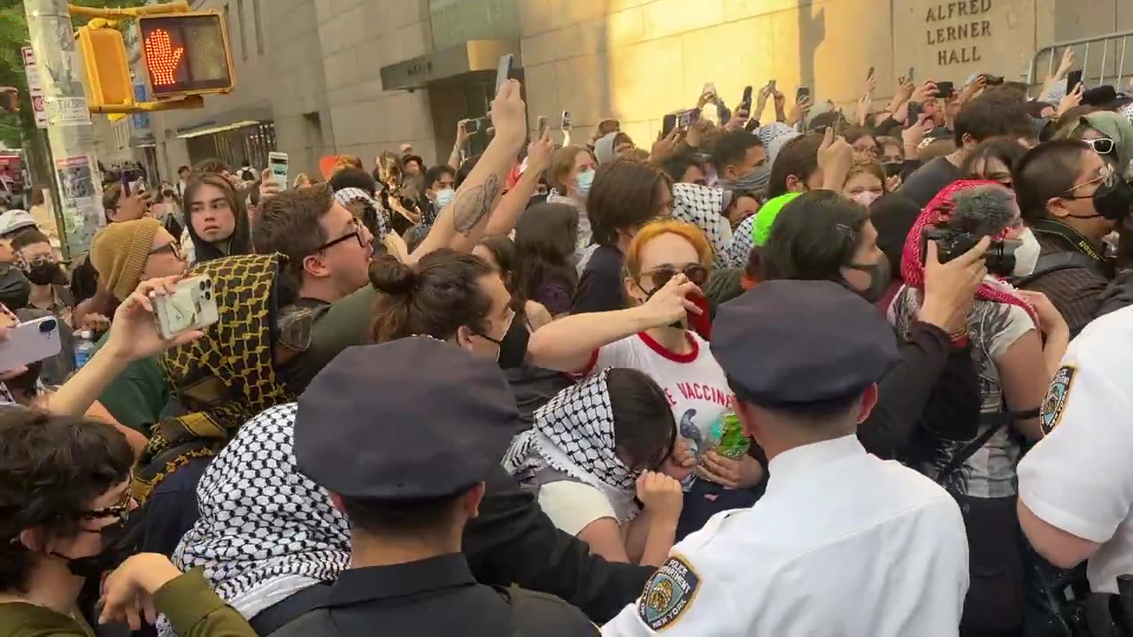 Protestors refuse to show ID - Columbia Public Safety Officers Hurt by pro-Hamas 5/7/25