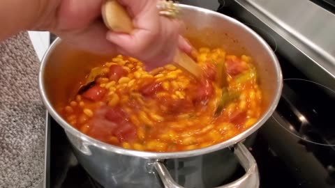 Azorean Village Cooking Bean Stew with Linguica and Pork Meat - Ep 2