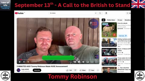 September 13th - A Call to the British to Stand