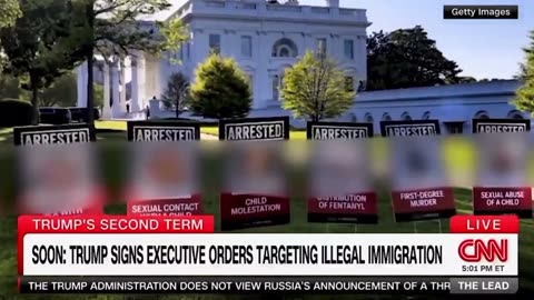 Jake Tapper Blurs Mugshots of Alien Rapist, Murderers, and Pedophiles Featured on White House Lawn
