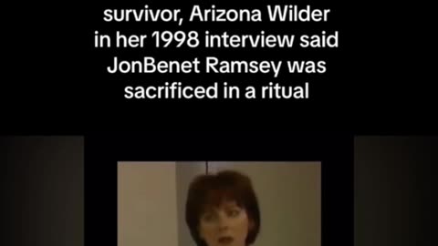 JonBenet Ramsey ritual sacrifice