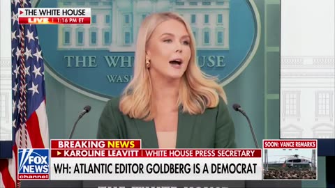 Press Sec sets the record straight on Jeffery Goldberg
