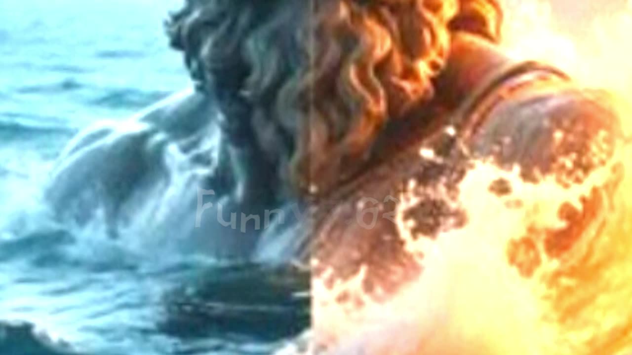 Poseidon, the mighty God of the sea