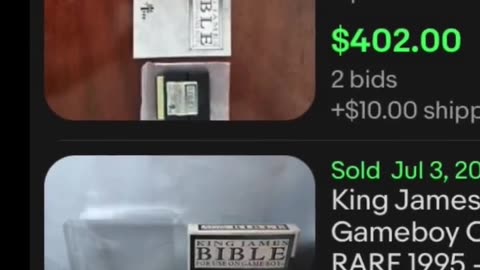 GAMEBOY King James Bible? $500??