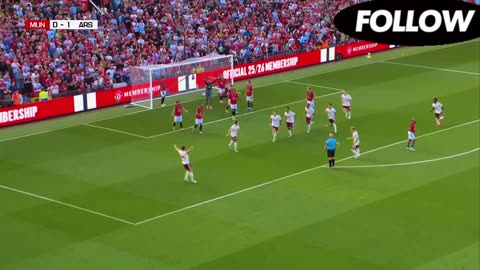 Manchester united vs Arsenal highlights 0-1