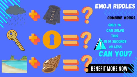 Can you combine these emojis into words? (P.1) 🔤