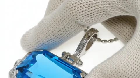 Blue Topaz & Ruby Necklace