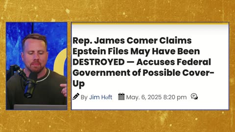 BOMBSHELL: Epstein Documents DESTROYED? Rep. James Comer Reveals SHOCKING Truth | Elijah Schaffer