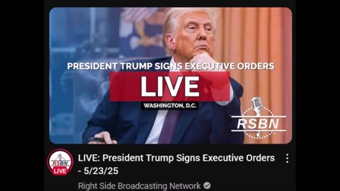 LIVE: President Trump Signs Executive Orders - 5/23/25