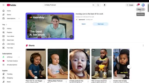 Tutorial on how to create viral AI Baby podcast videos