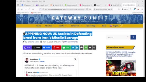 HAPPENING NOW: US Assists in Defending Israel from Iran’s Missile Barrage
