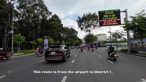 From Airport to Saigon Chaos 🇻🇳 | Motorbike Ride Into District 1