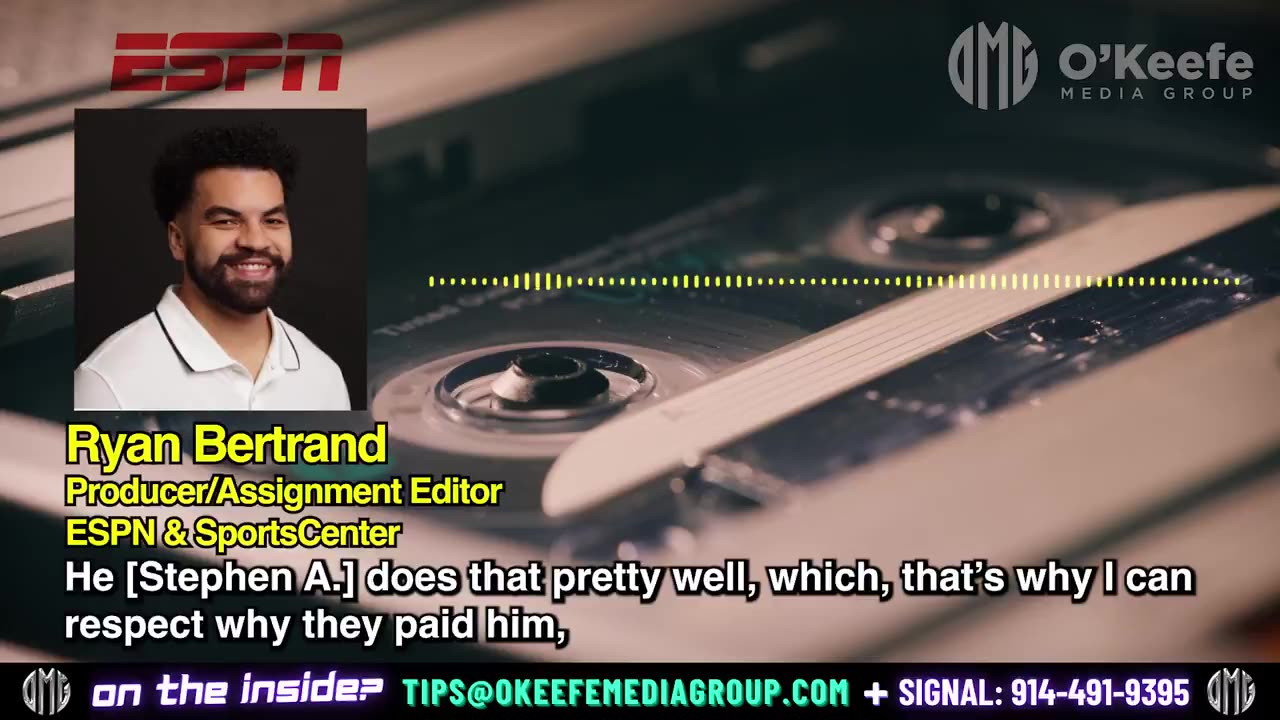 James O’Keefe released undercover footage of ESPN Producer saying Stephen A. Smith plays an “angry black man” during his show & says it’s all fake.