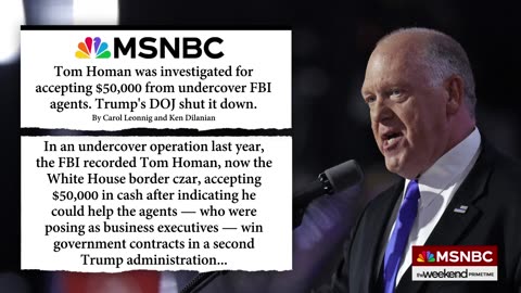 Did Tom Homan solicit bribes?
