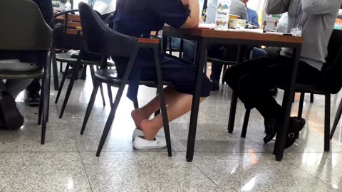 Pantyhose + sneakers...