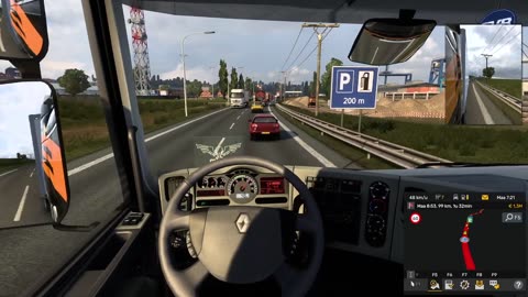 trying to put some km's on the renault Primium Truck ets2