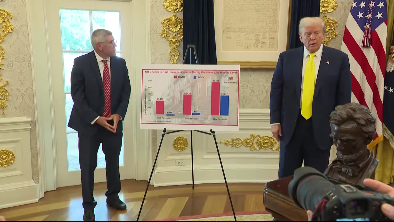 President Donald Trump speaks as tariffs go into effect - August 7, 2025