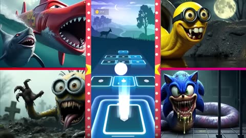 Shark Mcqueen 🆚 Minions EXE 🆚 Zombie Minion 🆚 Sonic EXE Eather 🆚 Spinning Wheel!