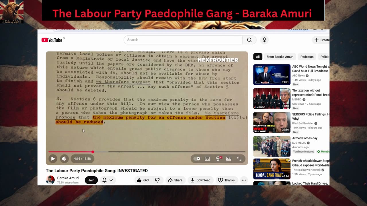 The Labour Party Paedophile Gang Baraka Amuri