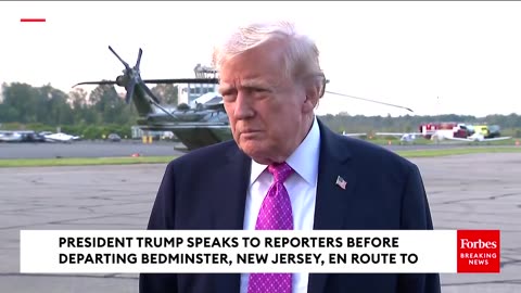 Trump Takes Questions From Reporters About Charlie Kirk Memorial, Russia-Ukraine War